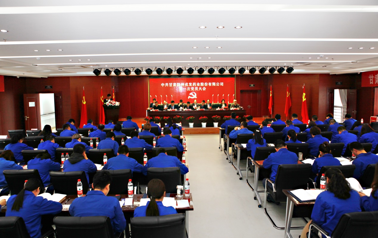 不忘初心 牢記使命 保持本色 砥礪前行 —熱烈祝賀甘肅隴神戎發(fā)藥業(yè)股份有限公司第一次黨員大會(huì)暨黨委、紀(jì)委選舉大會(huì)勝利閉幕