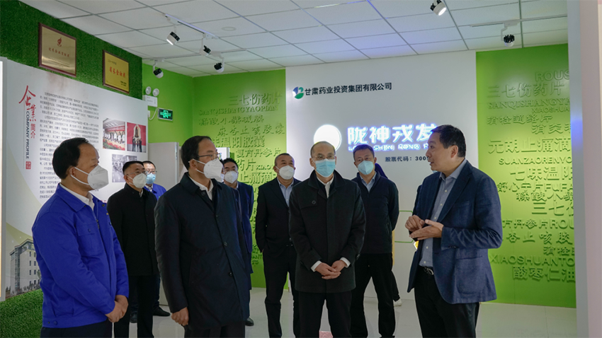 【集團(tuán)要聞】張世珍副省長(zhǎng)一行深入甘肅藥業(yè)集團(tuán)所屬企業(yè)隴神戎發(fā)調(diào)研