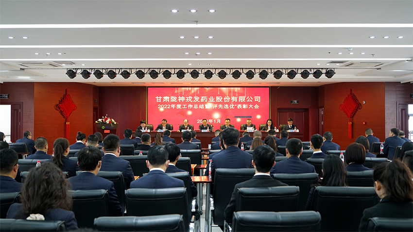 凝心聚力，踔厲奮發(fā)，奮力譜寫隴神戎發(fā)高質(zhì)量發(fā)展新篇章——隴神戎發(fā)隆重舉行2022年度工作總結(jié)暨評先選優(yōu)表彰大會