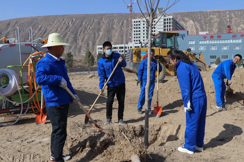 【“三抓三促”進行時】“植初心、種未來、栽種希望，與隴神戎發(fā)共成長”——隴神戎發(fā)組織開展植樹活動