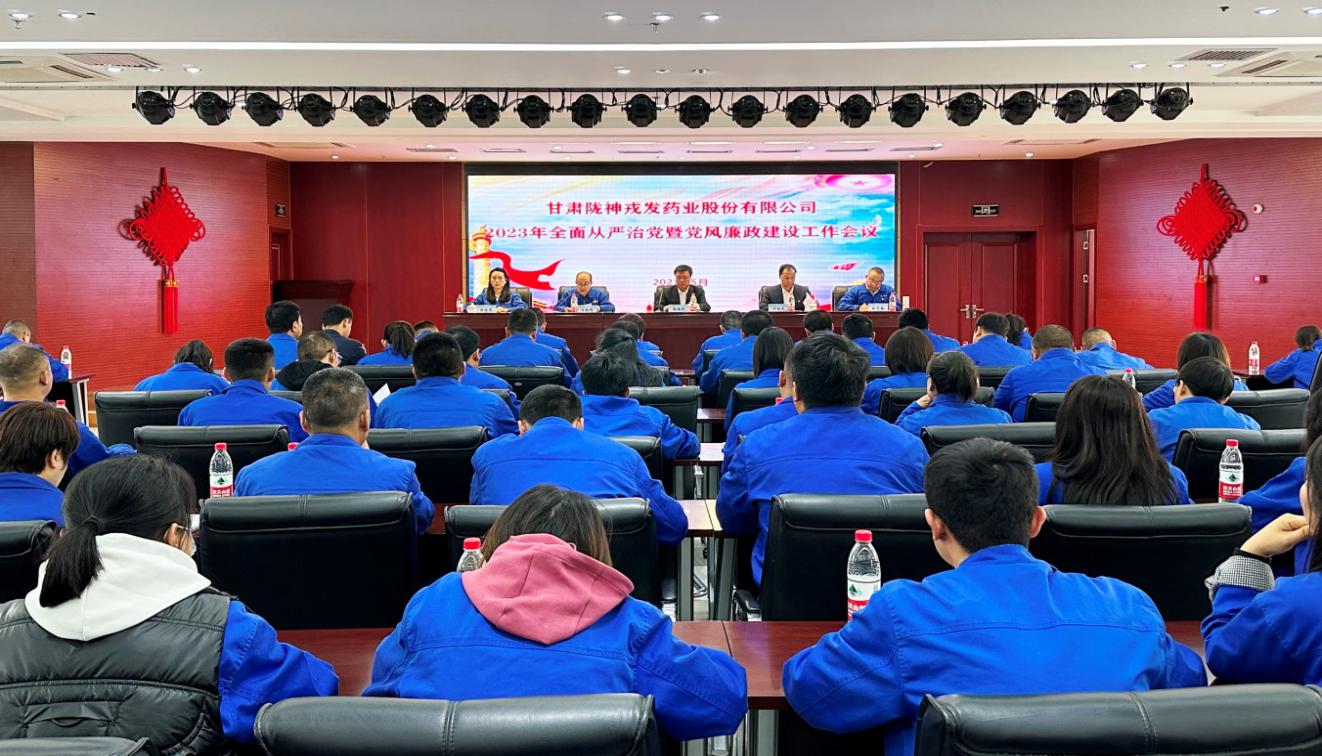 隴神戎發(fā)召開2023年全面從嚴(yán)治黨暨黨風(fēng)廉政建設(shè)和反腐敗工作會議