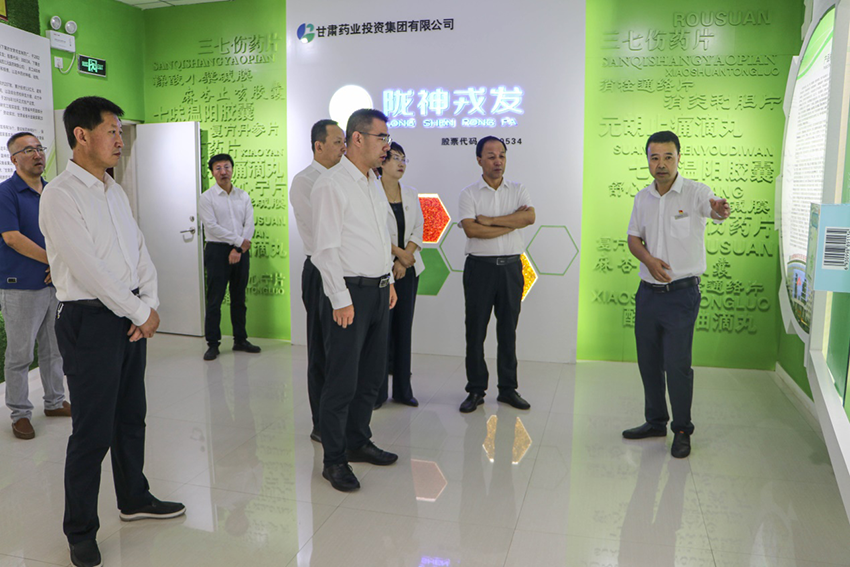 靈臺縣委縣政府領(lǐng)導一行到隴神戎發(fā)召開交流座談會