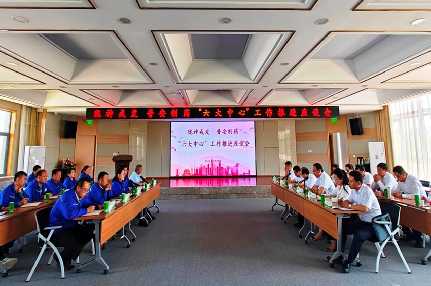 溝通交流促提升，攜手聚力共前行——隴神戎發(fā)與普安制藥召開“六大中心”工作推進(jìn)座談會